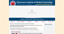 Desktop Screenshot of dhaneswarinstitutekatak.com